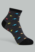 Load image into Gallery viewer, Redtag-Assorted-3-Pk-Car-Ankle-Socks-Ankle-Socks-Boys-2 to 8 Years