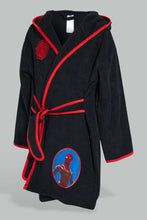 تنزيل الصورة على معرض الصور، روب حمام سبايدرمان باللون الأسود