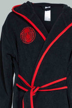 تنزيل الصورة على معرض الصور، روب حمام سبايدرمان باللون الأسود