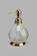 تنزيل الصورة على معرض الصور، Redtag-Gold-Crackle-Glass-Lotion-Dispenser-Lotion-Dispenser-Home-Bathroom-