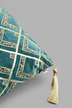 تنزيل الصورة على معرض الصور، Redtag-Blue-Beaded-Cushion-With-Taasles-Cushions-Home-Bedroom-