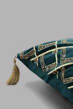 تنزيل الصورة على معرض الصور، Redtag-Blue-Beaded-Cushion-With-Taasles-Cushions-Home-Bedroom-