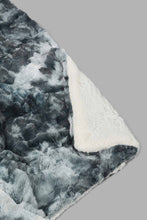 Load image into Gallery viewer, Redtag-Teal/Grey-Pv-Fur-Throw-0,-Colour:Grey,-Filter:Home-Bedroom,-HMW-BED-Throws,-New-In,-New-In-HMW-BED,-Non-Sale,-S22B,-Section:Homewares-Home-Bedroom-