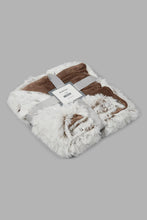 تنزيل الصورة على معرض الصور، Redtag-Beige-Long-Pile-Fur-Throw-0,-Colour:Beige,-Filter:Home-Bedroom,-HMW-BED-Throws,-New-In,-New-In-HMW-BED,-Non-Sale,-S22B,-Section:Homewares-Home-Bedroom-