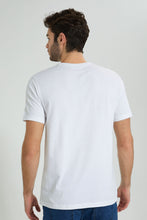 تنزيل الصورة على معرض الصور، Redtag-White-T-Shirt-With-Rubber-Patch-Colour:White,-Filter:Men's-Clothing,-Men-T-Shirts,-New-In,-New-In-Men,-Non-Sale,-S22B,-Section:Men-Men's-