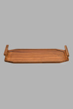 Load image into Gallery viewer, Redtag-White-Marble-Pattern-Platter-With-Wooden-Stand-Platter-Home-Dining-