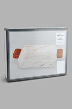 Load image into Gallery viewer, Redtag-White-Marble-Pattern-Bowl-With-Wooden-Handle-Serving-Dish-Home-Dining-