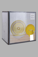تنزيل الصورة على معرض الصور، Redtag-Yellow-Pad-Print-Round-Dinner-Set-(16-Piece)-Dinner-Sets-Home-Dining-