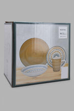 تنزيل الصورة على معرض الصور، Redtag-Grey-Pad-Print-Round-Dinner-Set-(16-Piece)-Dinner-Sets-Home-Dining-