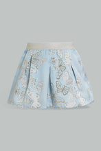 تنزيل الصورة على معرض الصور، Redtag-White-Glitter-Mesh-Top-With-Jacquard-Skirt-Sets-Infant-Girls-3 to 24 Months