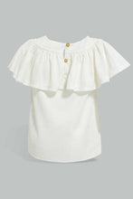 Load image into Gallery viewer, Redtag-Gold-Fluter-Sleeves-Knit-Blouse-Blouses-Infant-Girls-3 to 24 Months