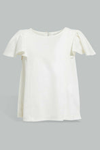 Load image into Gallery viewer, Redtag-Gold-Fluter-Sleeves-Knit-Blouse-Blouses-Infant-Girls-3 to 24 Months