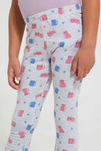 Load image into Gallery viewer, Redtag-Girl-Basic-Cat-Aop-Legging-Leggings-Girls-2 to 8 Years