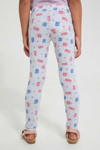Load image into Gallery viewer, Redtag-Girl-Basic-Cat-Aop-Legging-Leggings-Girls-2 to 8 Years