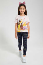 Load image into Gallery viewer, Redtag-Girl-Basic-Polka-Dot-Aop-Legging-Leggings-Girls-2 to 8 Years