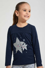 تنزيل الصورة على معرض الصور، Redtag-Printed-Long-Sleeve-Pyjama-Sets-Pyjama-Sets-Girls-2 to 8 Years