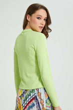 Load image into Gallery viewer, Redtag-Green-Polo-With-Front-Zipper-Tops-Women's-