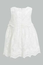 Load image into Gallery viewer, Redtag-Scallop-Lace-Tiered-Yoke-Dresses-Infant-Girls-3 to 24 Months