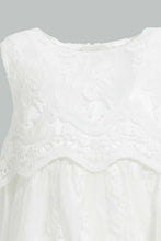 Load image into Gallery viewer, Redtag-Scallop-Lace-Tiered-Yoke-Dresses-Infant-Girls-3 to 24 Months