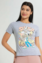 تنزيل الصورة على معرض الصور، Redtag-Grey-Wile-E-Coyote-Print-T-Shirt-Colour:Grey,-Filter:Women's-Clothing,-New-In,-New-In-Women,-Non-Sale,-S22B,-Section:Women,-Women-T-Shirts-Women's-