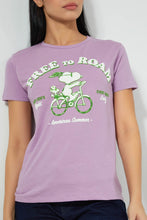 تنزيل الصورة على معرض الصور، Redtag-Purple-Snoopy-Print-T-Shirt-Colour:Purple,-Filter:Women's-Clothing,-New-In,-New-In-Women,-Non-Sale,-S22B,-Section:Women,-Women-T-Shirts-Women's-