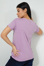 تنزيل الصورة على معرض الصور، Redtag-Purple-Snoopy-Print-T-Shirt-Colour:Purple,-Filter:Women's-Clothing,-New-In,-New-In-Women,-Non-Sale,-S22B,-Section:Women,-Women-T-Shirts-Women's-