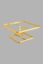 Load image into Gallery viewer, Redtag-Gold-Square-Platter-With-Golden-Stand-Platter-Home-Dining-