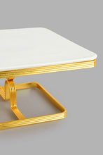 Load image into Gallery viewer, Redtag-Gold-Square-Platter-With-Golden-Stand-Platter-Home-Dining-