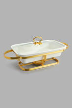 Load image into Gallery viewer, Redtag-Gold-Rectangle-Food-Wormer-Serving-Dish-Home-Dining-