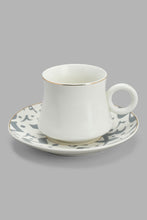 تنزيل الصورة على معرض الصور، Redtag-White-Tea-Cup-&-Saucer-(12-Piece)-Tea-Sets-Home-Dining-