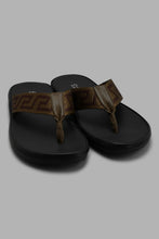 Load image into Gallery viewer, Redtag-Khaki-Monogram-Strap-Toe-Post-Toe-Posts-Men's-