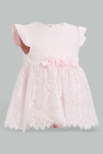 Load image into Gallery viewer, Redtag-Pink-Rose-Embelished-Tutu-Dress-Dresses-Baby-0 to 12 Months