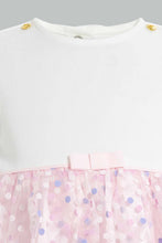 Load image into Gallery viewer, Redtag-Pink-Jacquard-Tutu-Dress-Dresses-Baby-0 to 12 Months