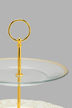 Load image into Gallery viewer, Redtag-Floral--2-Tier-Cake-Stand-Serving-Dish-Home-Dining-