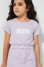 تنزيل الصورة على معرض الصور، Redtag-Lilac-Chest-Print-Dress-Dresses-Girls-2 to 8 Years
