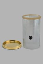 Load image into Gallery viewer, Redtag-Gold-Decorative-Ribbed-Candle-Holder-Candle-Holder-Home-Decor-
