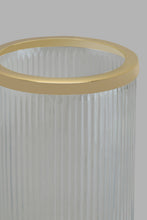 Load image into Gallery viewer, Redtag-Gold-Decorative-Ribbed-Candle-Holder-Candle-Holder-Home-Decor-