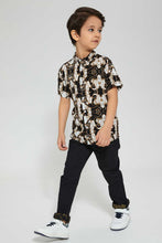 تنزيل الصورة على معرض الصور، Redtag-Black-Reverse-Print-Jean-Jeans-Jogger-Fit-Boys-2 to 8 Years