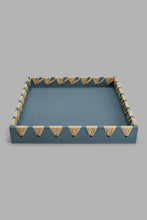 تنزيل الصورة على معرض الصور، Redtag-Blue-Tray-With-Photoframe-&-Candle-Holder-Set(4Piece)-Trays-Home-Decor-