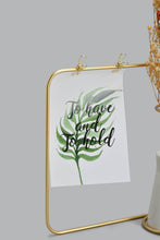 تنزيل الصورة على معرض الصور، Redtag-Gold-Frame-&-Flower-Gift-Set-Trays-Home-Decor-