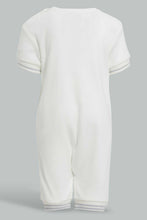 تنزيل الصورة على معرض الصور، Redtag-White-Born-Super-Star-Romper-Rompers-Baby-0 to 12 Months