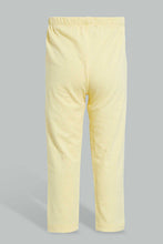 Load image into Gallery viewer, Yellow Sweet And Sleepy Pyjama Set For Baby Girls (2 Piece)