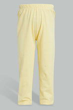 Load image into Gallery viewer, Yellow Sweet And Sleepy Pyjama Set For Baby Girls (2 Piece)