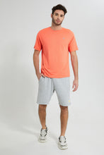 تنزيل الصورة على معرض الصور، Redtag-Orange-Oversize-T-Shirt-All-Over-Prints-Men's-