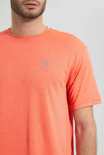 تنزيل الصورة على معرض الصور، Redtag-Orange-Oversize-T-Shirt-All-Over-Prints-Men's-