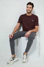 تنزيل الصورة على معرض الصور، Redtag-Burgundy-Oversize-T-Shirt-All-Over-Prints-Men's-