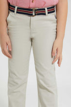 تنزيل الصورة على معرض الصور، Redtag-Beige-Belted-Chino-Chinos-Boys-2 to 8 Years