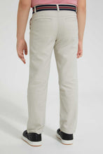 تنزيل الصورة على معرض الصور، Redtag-Beige-Belted-Chino-Chinos-Boys-2 to 8 Years