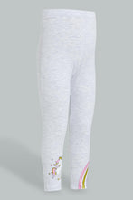 Load image into Gallery viewer, Redtag-Grey-Rainbow-Print-Legging-Leggings-Infant-Girls-3 to 24 Months