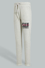تنزيل الصورة على معرض الصور، Redtag-Oatmeal-Melange-Basic-Track-Pant-Joggers-Senior-Girls-9 to 14 Years